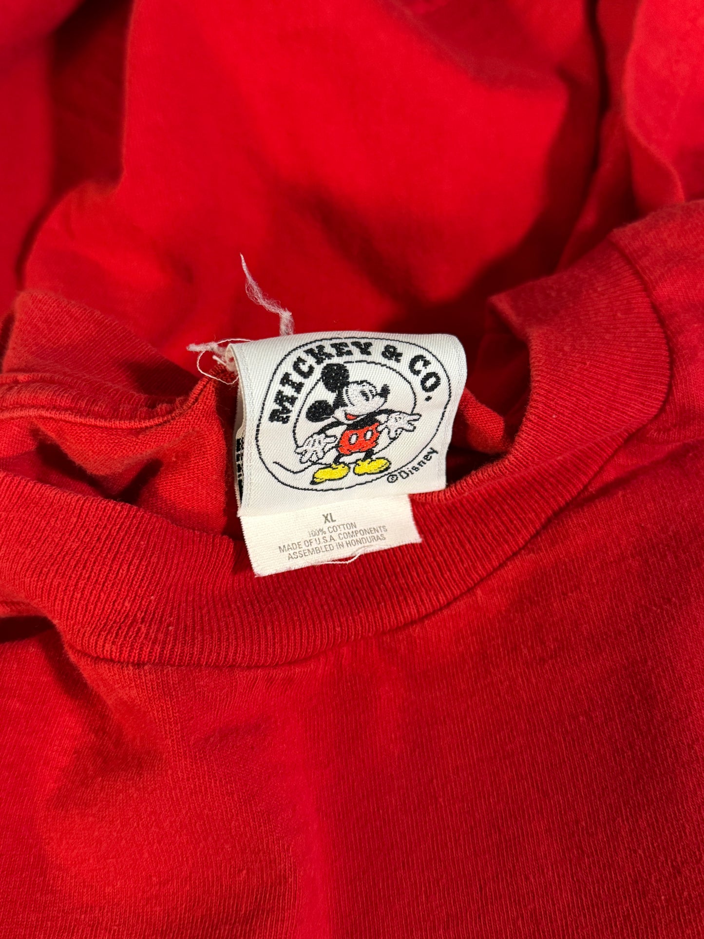 Vintage 1990s Red Mickey & Co. T-Shirt