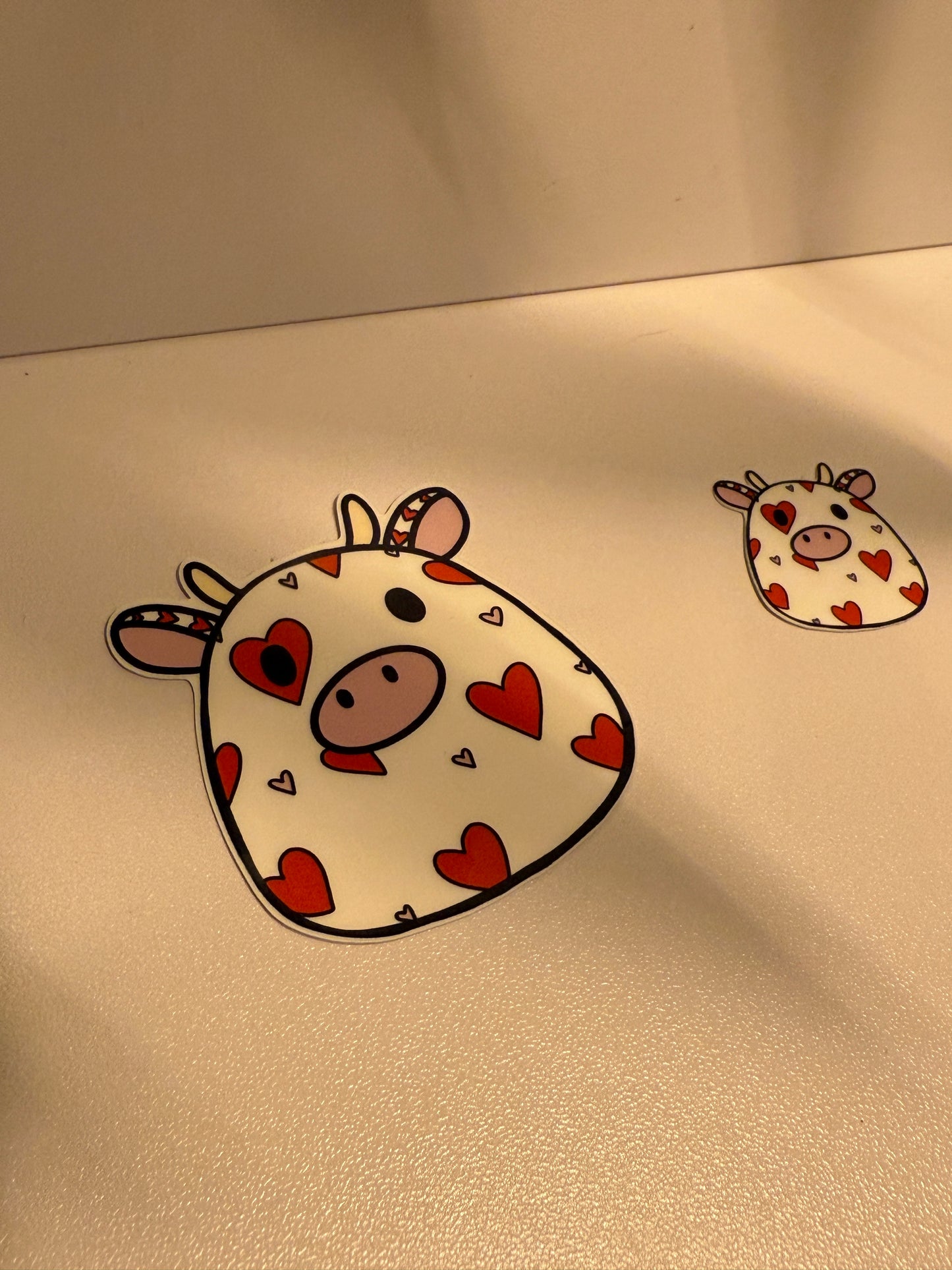 Heart Covered Squishmallow Sticker