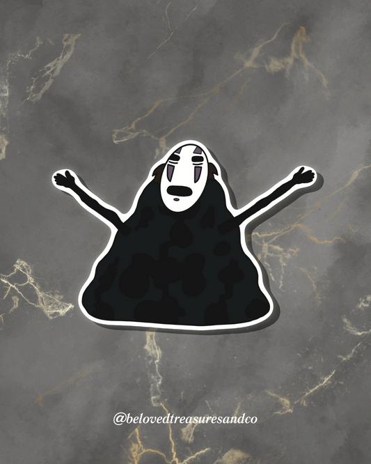 No Face "Spirited Away" inspired Sticker
