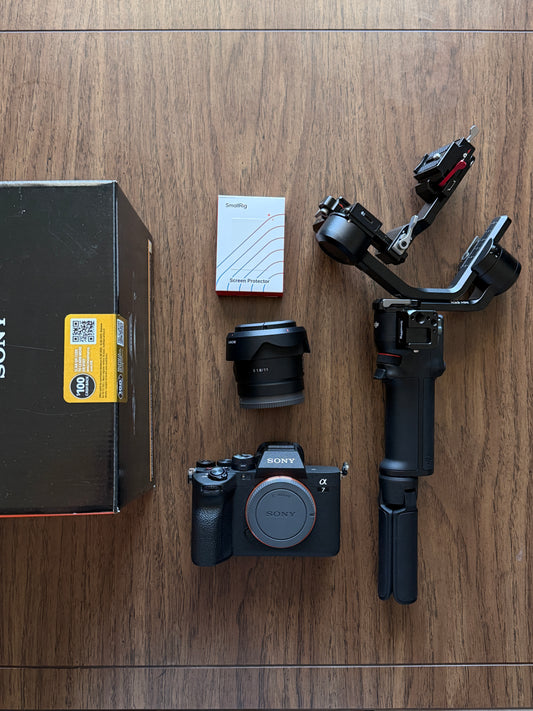 Sony A7 IV, Sony 11mm F/1.8 Lens, & Fujifilm X100T