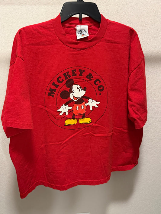 Vintage 1990s Red Mickey & Co. T-Shirt