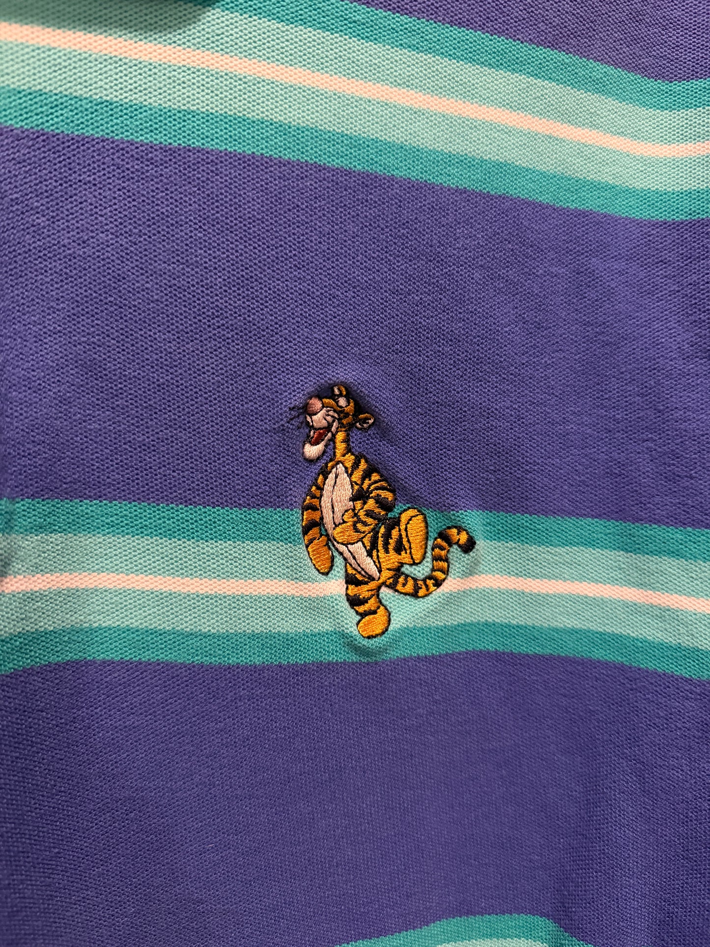 Vintage Walt Disney Embroidered Tigger Polo T-Shirt