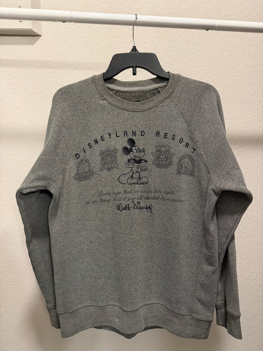 Vintage Disneyland Resort Grey Crewneck