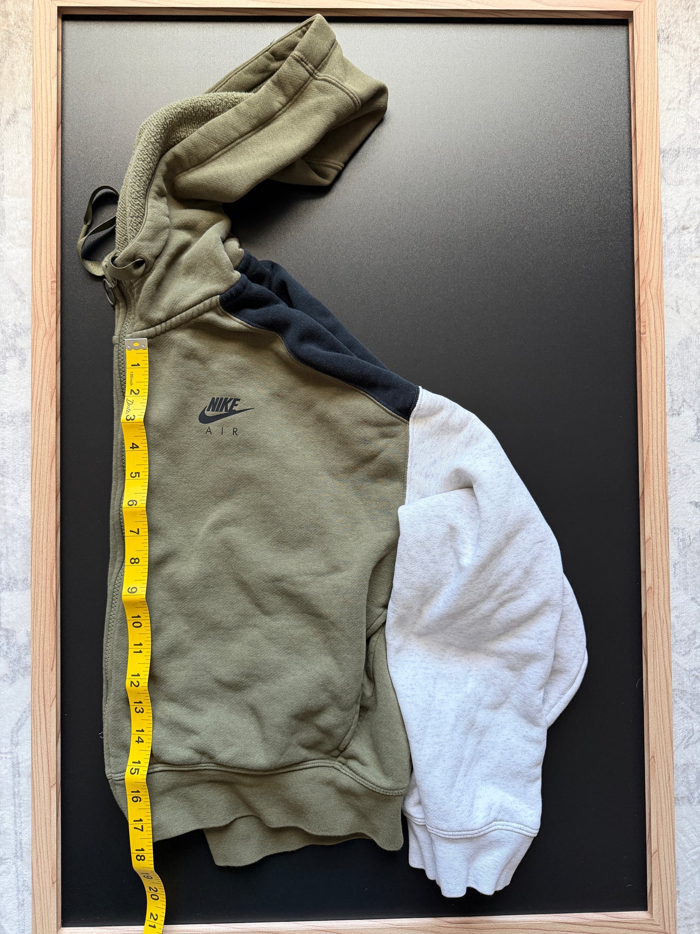 Nike Air Women's Olive Green/black/grey Zip-Up