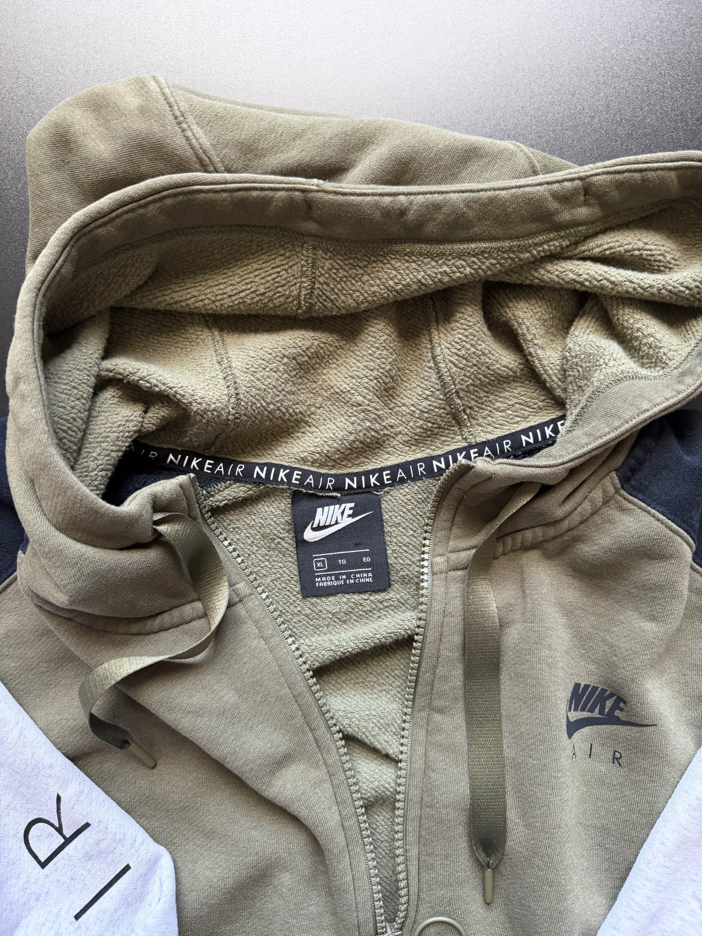 Nike Air Women's Olive Green/black/grey Zip-Up