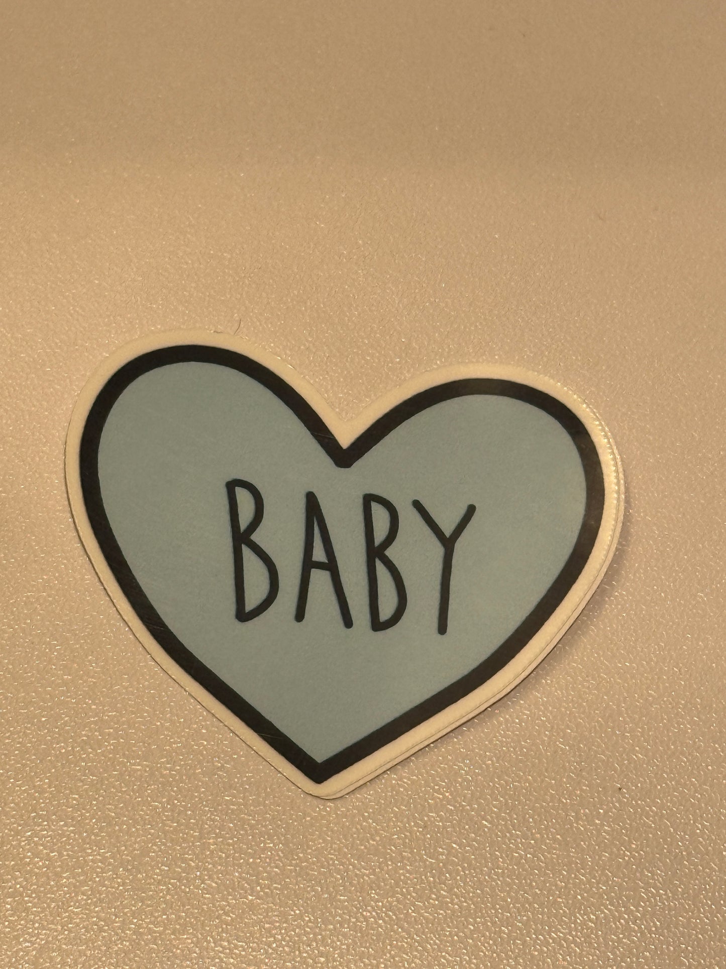 Valentines Day Heart Shaped Note Sticker