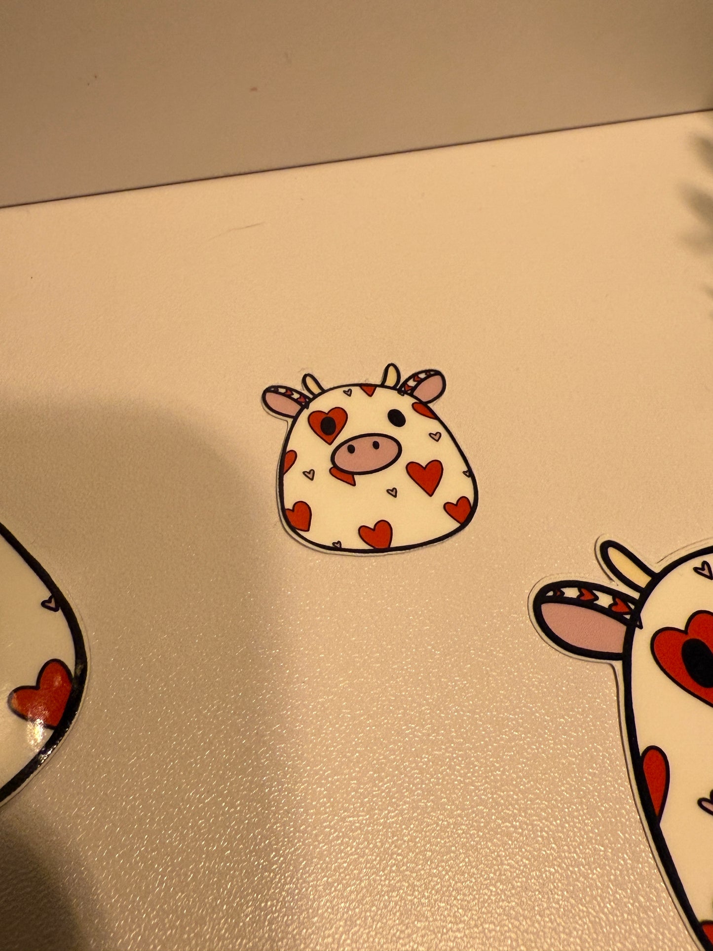 Heart Covered Squishmallow Sticker