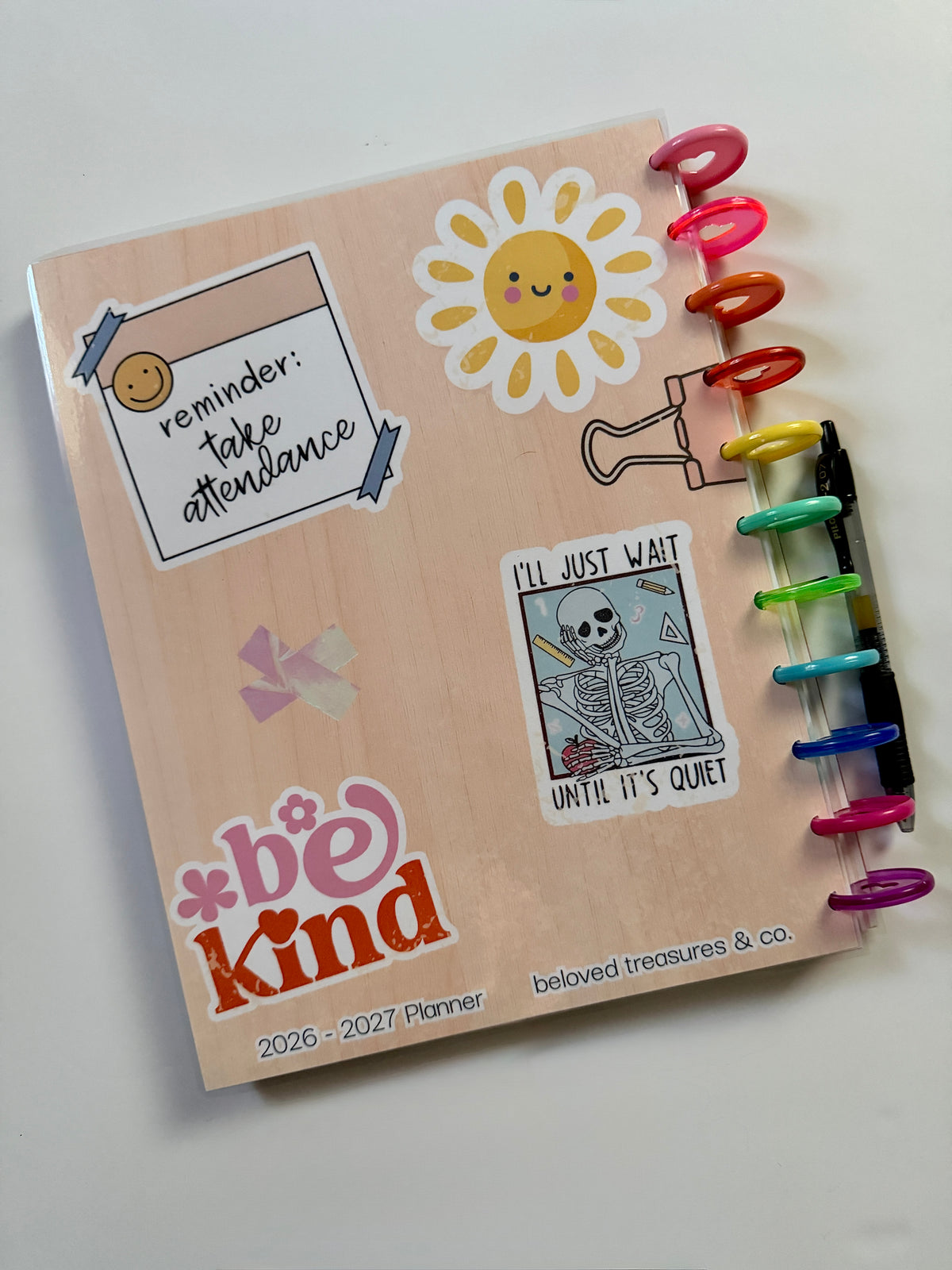 2026-2027 12 Month Teacher Planner - Teacher, Student, College, Homeschool